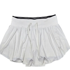 All In Motion Knit Active Seamless Pull On Drawstring‎ Skort White Size Small